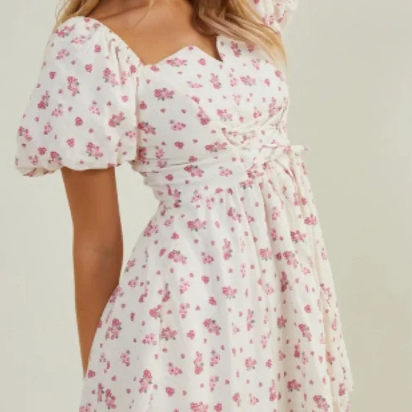 Altar'd State Pink Floral Mini Dress - Picture 11 of 13